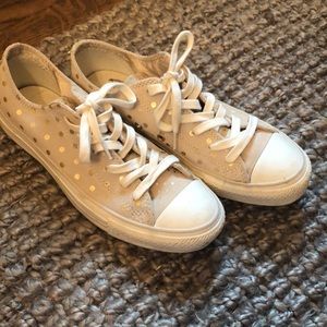 Converse All star gold polka got shoes
